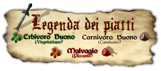 La Tana del Drago Fumante&trade;: Legenda dei piatti