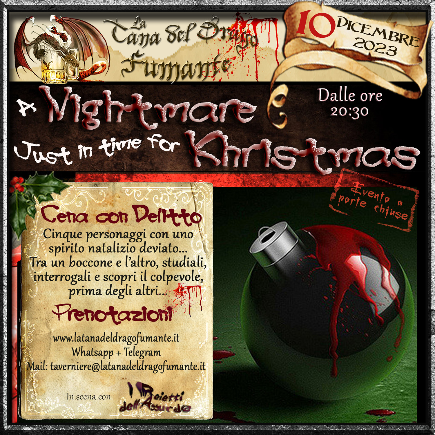 Nightmare just for Christmas 2023 alla Tana del Drago Fumante™